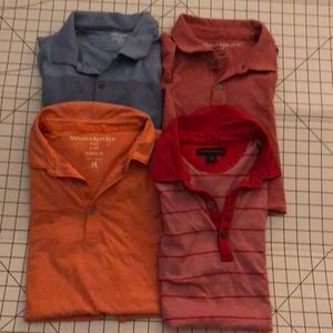 Set of 4 Banana Republic polo shirts